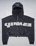 STONE: ZIP-UP HOODIE [CROPPED]