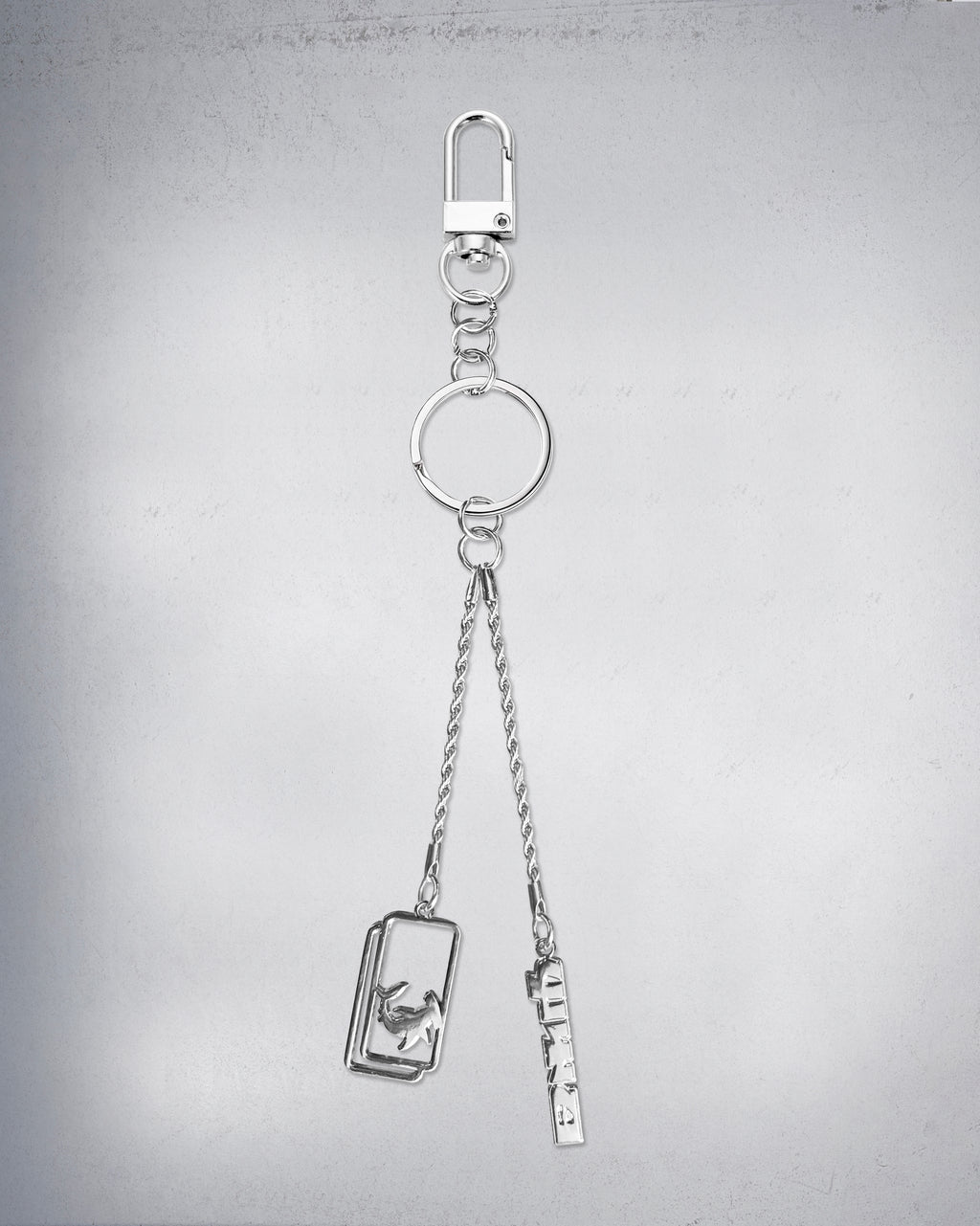 DUAL LOGO BAG CHARM