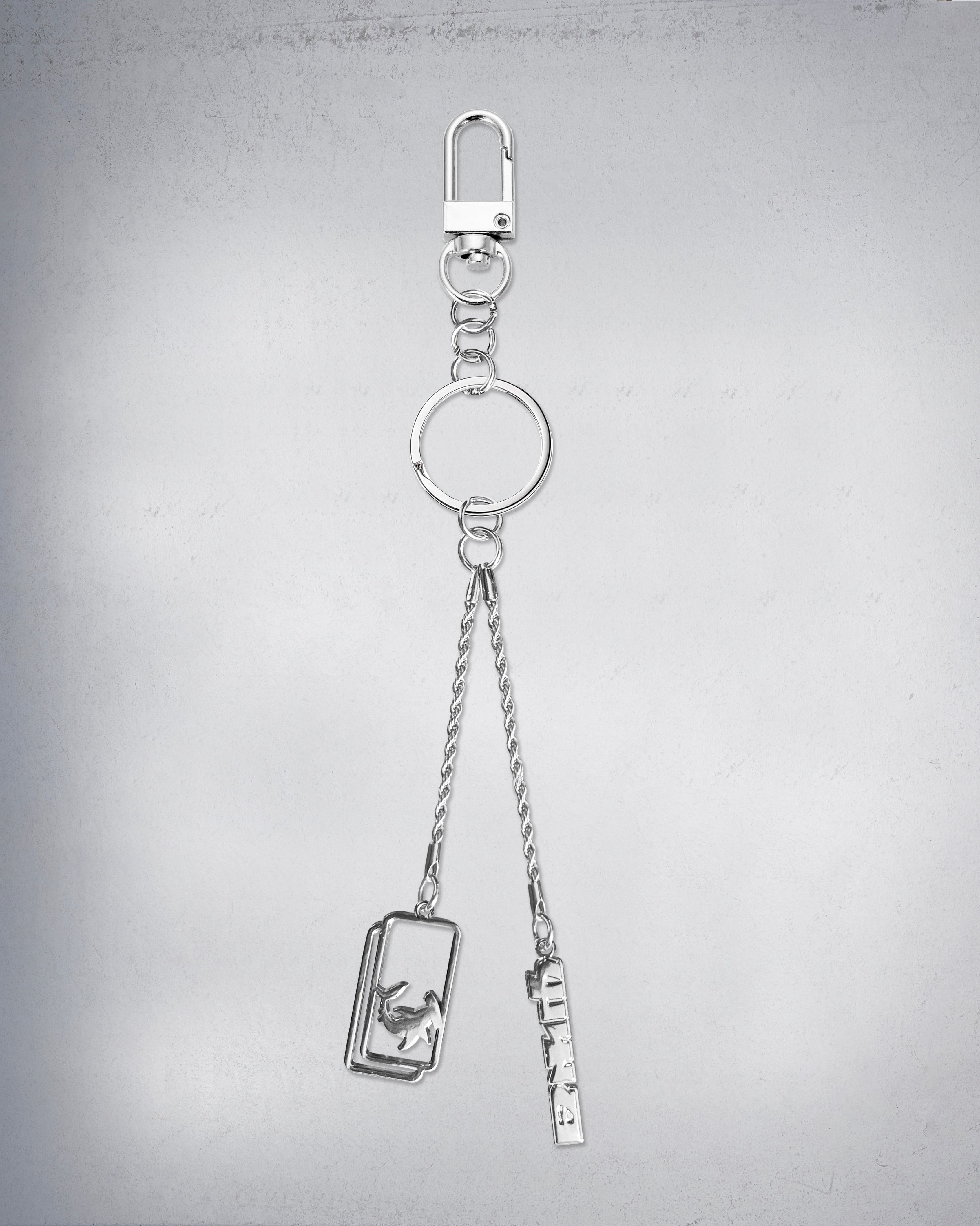 DUAL LOGO BAG CHARM